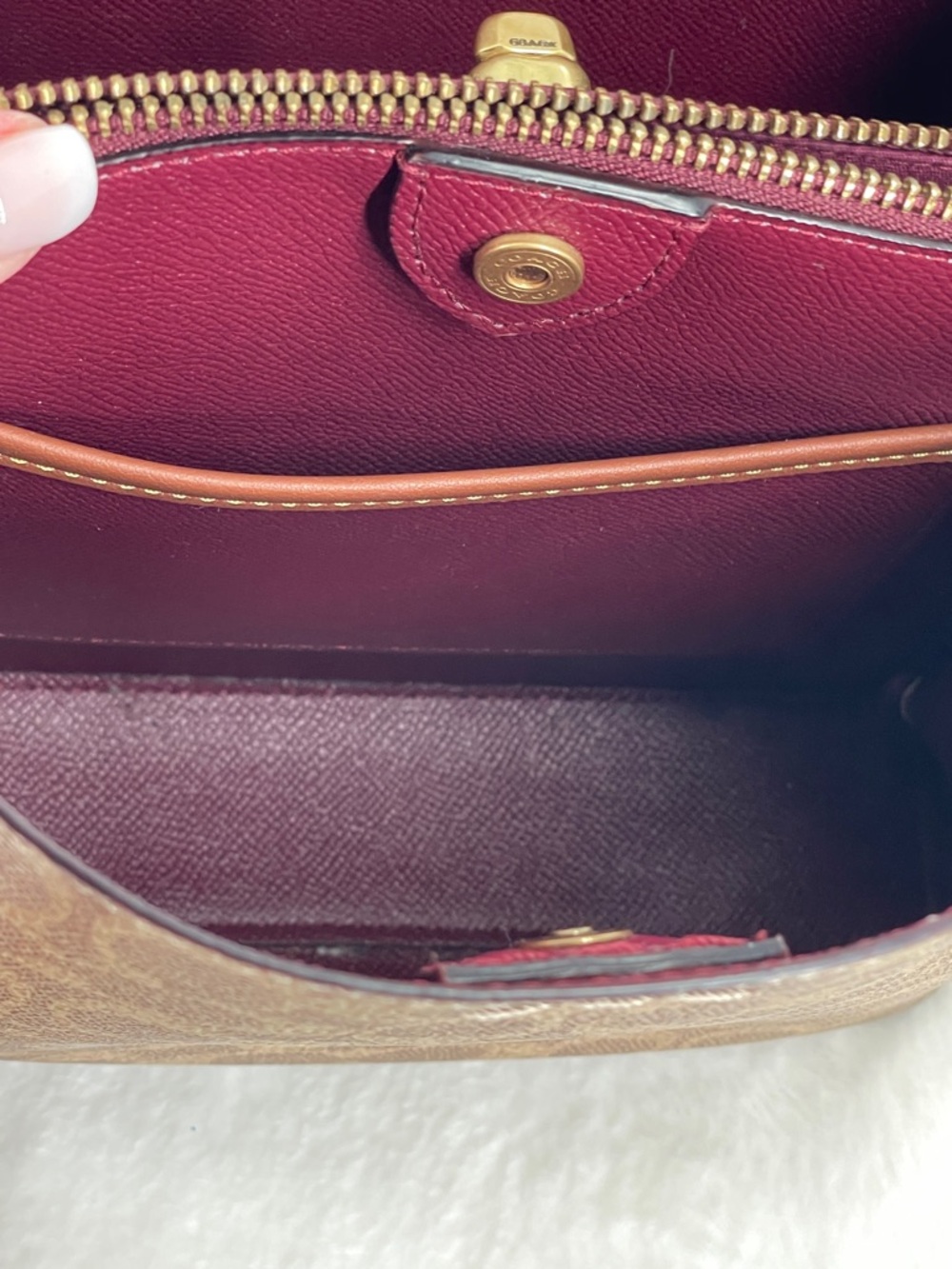 Coach Signature Leather Willow Small C3890 Bucket Bag - Picture 10 of 14